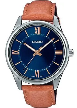 Японские наручные  мужские часы Casio MTP-V005L-2B5. Коллекция Analog