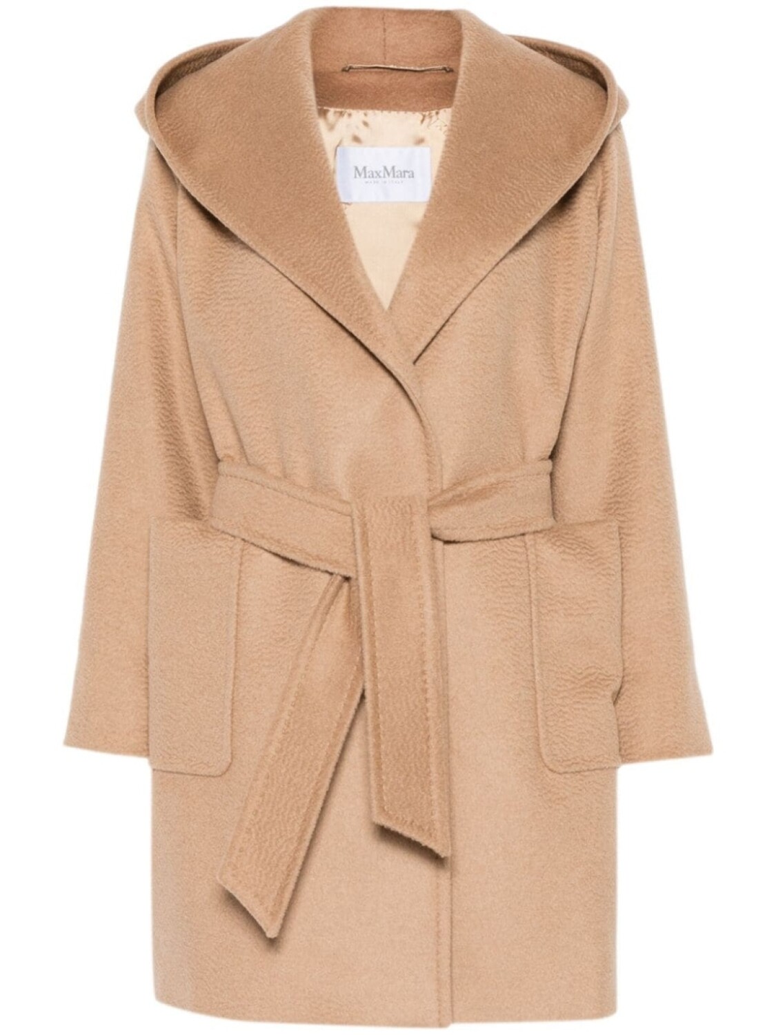 Max Mara пальто с поясом, серый