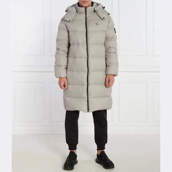 Пуховое пальто Calvin Klein, серый