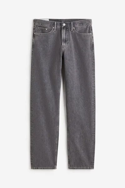 Джинсы H&M Relaxed, темно-серый