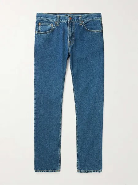 Джинсы прямого кроя Gritty Jackson NUDIE JEANS, синий