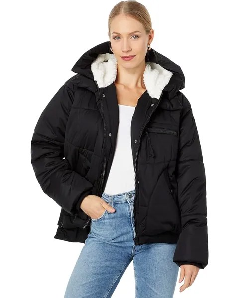 Пальто Avec Les Filles Cropped City Puffer, черный