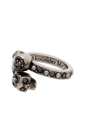 Alexander McQueen кольцо Skull