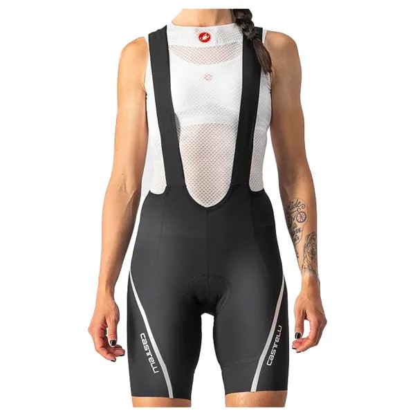 Велосипедные шорты Castelli Women's Velocissima 3 Bibshort, цвет Black/Silver