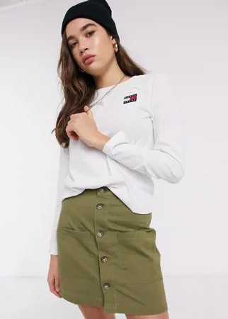Лонгслив с нашивкой Tommy Jeans-Белый