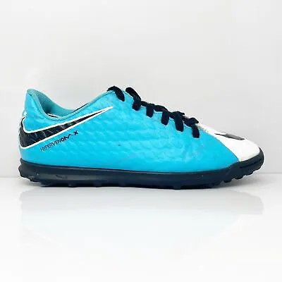 Футбольные бутсы Nike Boys HypervenomX Phade III 852585-104 синие, размер 5 лет