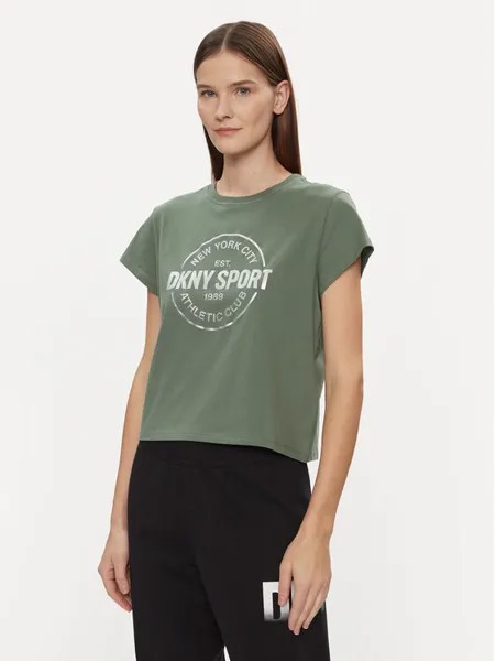 Футболка свободного кроя Dkny Sport, зеленый