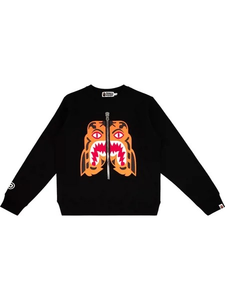 A BATHING APE® толстовка Tiger Heavy Weight с круглым вырезом