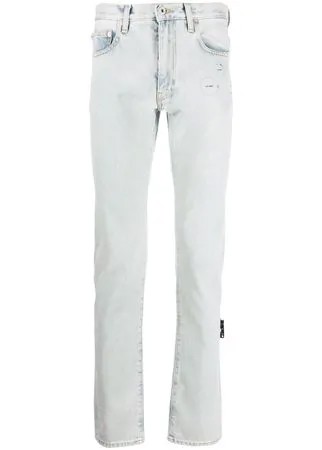 Off-White прямые джинсы Hands-Off