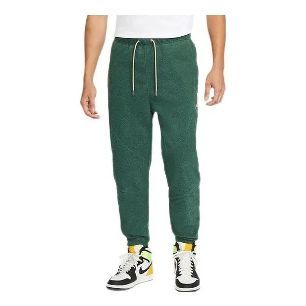 Брюки Air Jordan drawstring lace-up sweatpants Pants 'Green', зеленый