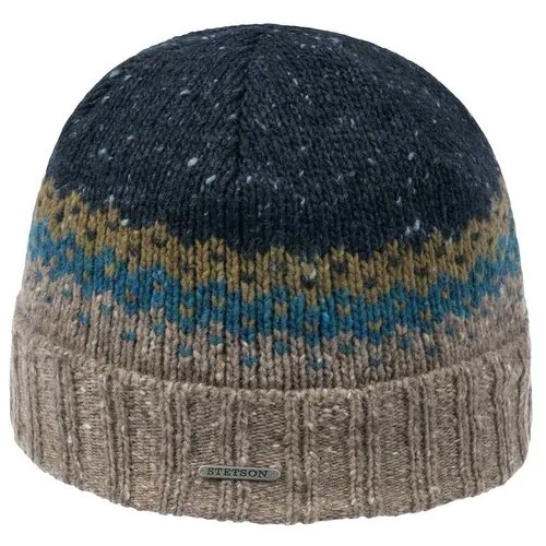 Шапка с отворотом STETSON 8599330 BEANIE WOOL/ACRYLIC, размер ONE