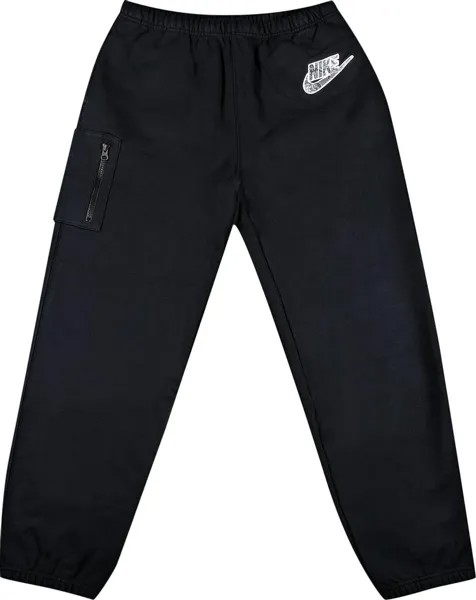 Спортивные брюки Supreme x Nike Cargo Sweatpant 'Black', черный