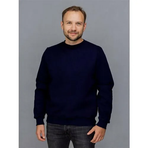 Свитшот Uzcotton Premium, размер 60-62\4XL, , темно-синий