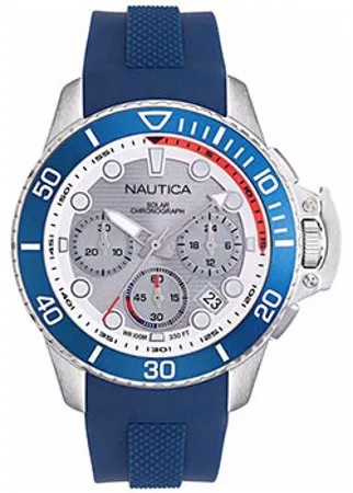 Швейцарские наручные  мужские часы Nautica NAPBSC905. Коллекция Bayside Chrono Solar