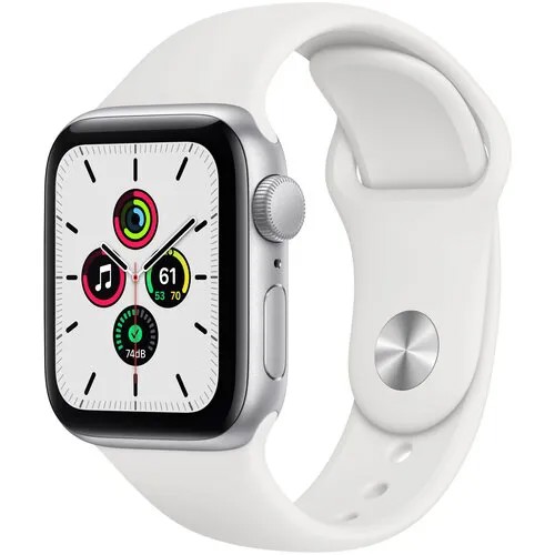 Умные часы Apple Watch SE GPS 40мм Aluminum Case with Sport Band, серый космос/тёмная ночь MKQ13