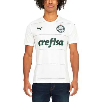 Реплика Puma Palmeiras Away с круглым вырезом и коротким рукавом, мужская футбольная майка, размер L 7