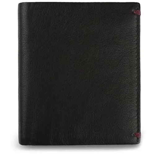 Бумажник мужской кожаный VISCONTI AP61, Black/Burgundy