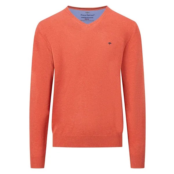 Свитер Fynch Hatton 1413211 V Neck, оранжевый