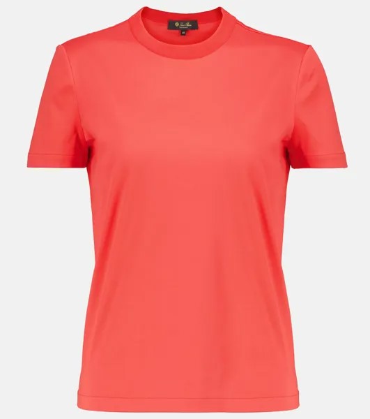 Футболка My-T из хлопкового джерси LORO PIANA, красный