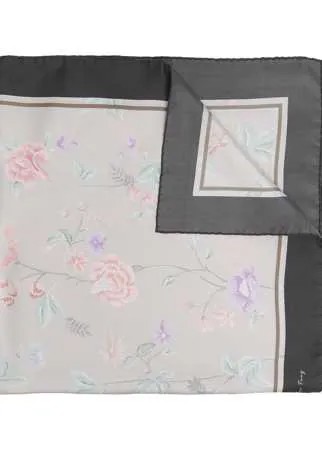Shanghai Tang шелковый платок с цветочным принтом