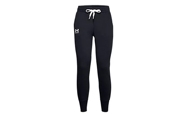 Женские трикотажные спортивные штаны Under Armour, цвет Black