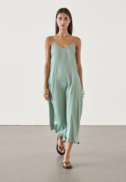 Дневное платье STRAPPY Massimo Dutti, бирюзовый