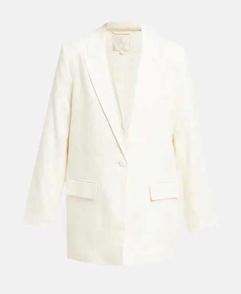 Льняной пиджак Guess, цвет Wool White