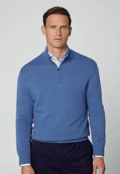 Свитер Hzip Hackett London, цвет steel blue