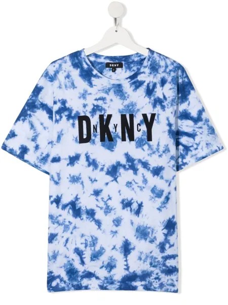 Dkny Kids футболка с принтом тай-дай