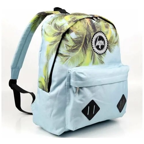 Женский текстильный рюкзак Hype ДТ 001 Голубой Пальмы