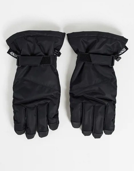 Черные горнолыжные перчатки ASOS 4505-Черный цвет