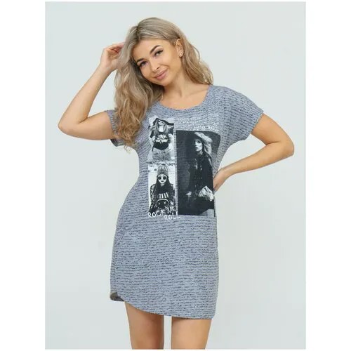 Туника BUY-TEX.RU, размер 44, серый