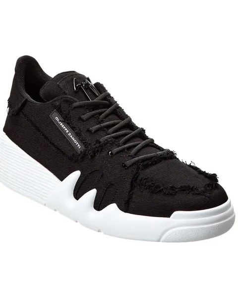 Кроссовки Giuseppe Zanotti Talon из парусины, черный