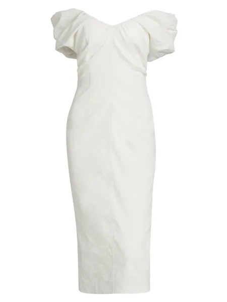 Миди-платье Nora A.L.C., белый