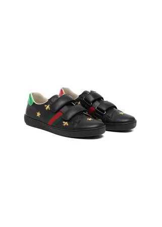 Gucci Kids кеды Ace с вышивкой