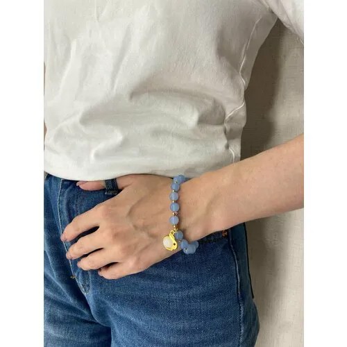 Браслет Сувениры Урала, кварц, 1 шт., размер 17 см, размер one size, голубой
