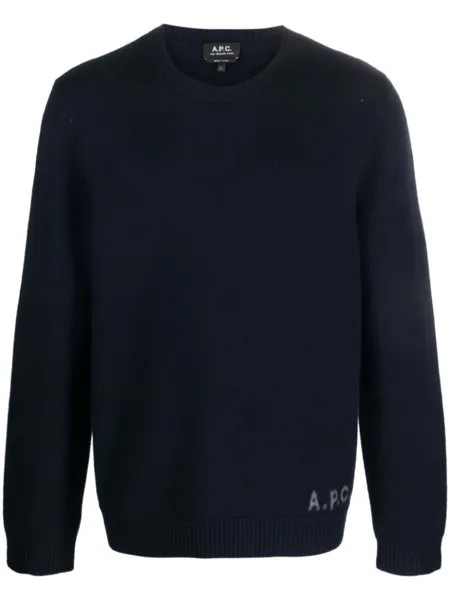 A.P.C. джемпер Edward из вирджинской шерсти, синий