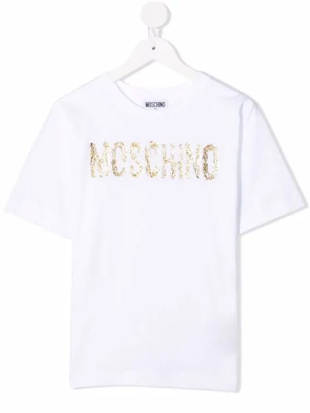 Moschino Kids футболка с логотипом