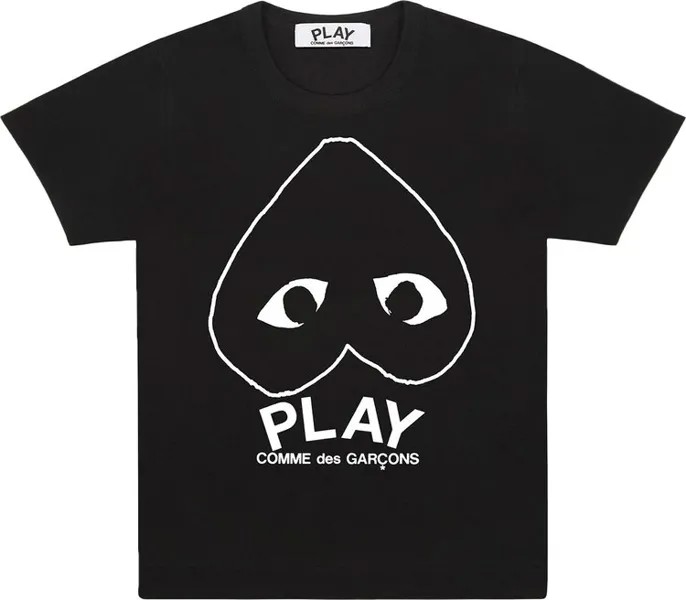 Футболка Comme des Garçons PLAY Inverted Big Heart T-Shirt 'Black', черный