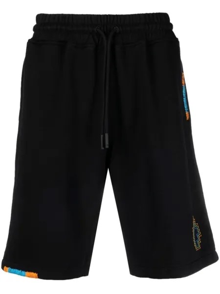 Marcelo Burlon County of Milan спортивные шорты Stitch Cross, черный