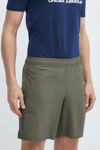 Технические шорты для тренировок Under Armour, зеленый