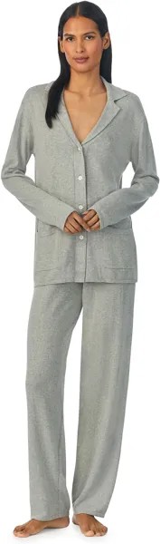 Пижамный комплект Notch из смеси хлопка и кашемира LAUREN Ralph Lauren, серый