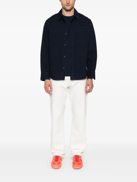 A.P.C. твиловая куртка-рубашка, синий