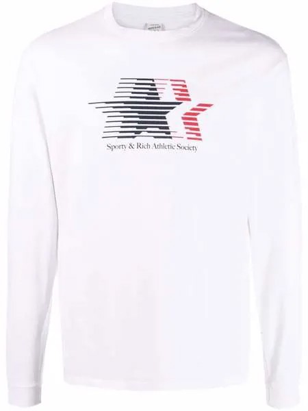 Sporty & Rich футболка с длинными рукавами и логотипом