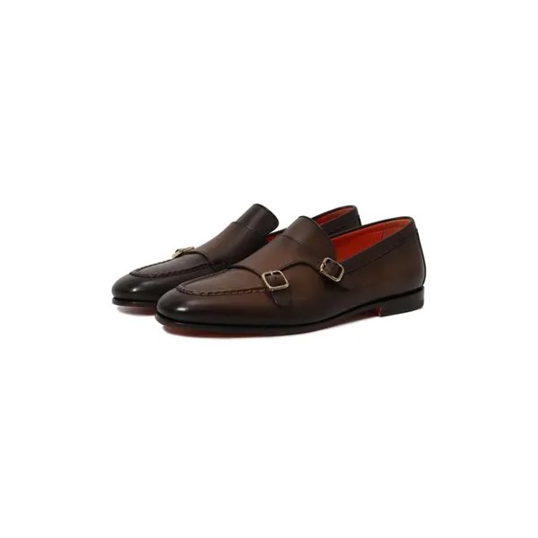 Кожаные монки Santoni