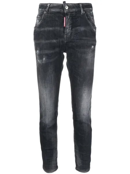 Dsquared2 джинсы Cool Girl с эффектом потертости, серый