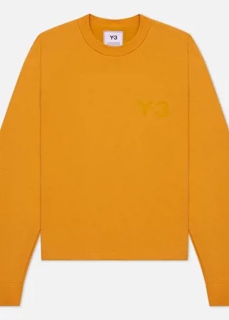 Женская толстовка Y-3 Classic Chest Logo Crew Neck, цвет жёлтый, размер XS