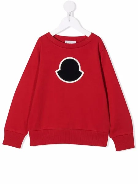 Moncler Enfant толстовка с нашивкой-логотипом