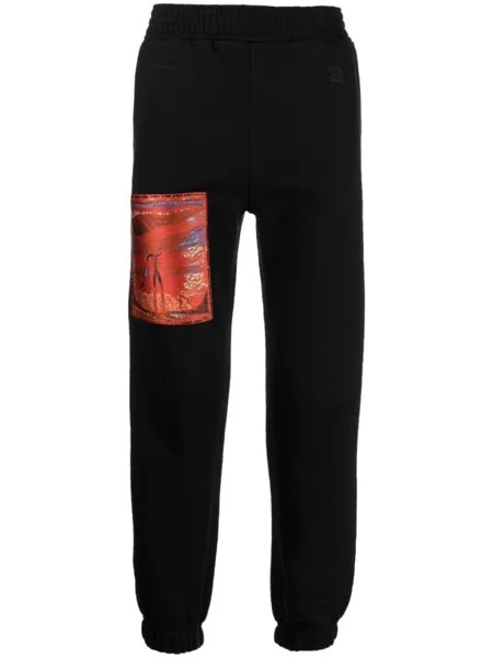 Givenchy спортивные брюки с нашивкой, черный