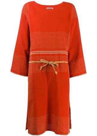 Issey Miyake Pre-Owned платье-туника 1970-х годов с декоративной строчкой